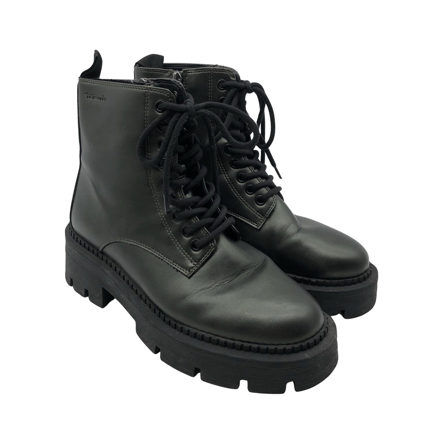 Unisex Tamaris - Army boots, size 39 - Green (2)