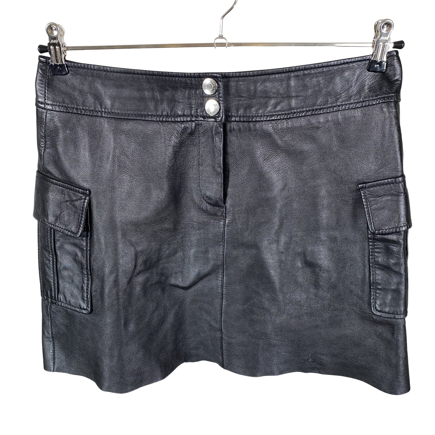 Unisex Esprit - Leather skirt, size 38 - Black (1)