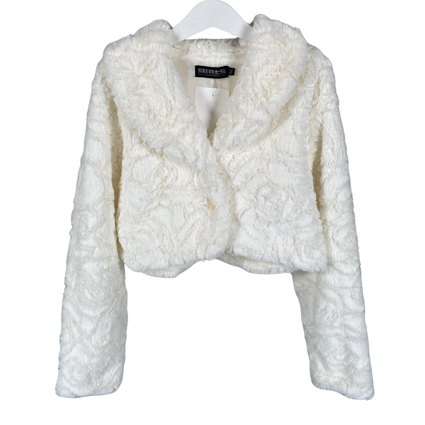 Unisex Girls by Cadeau - Faux fur coat, size 146 - 152 - White (1)