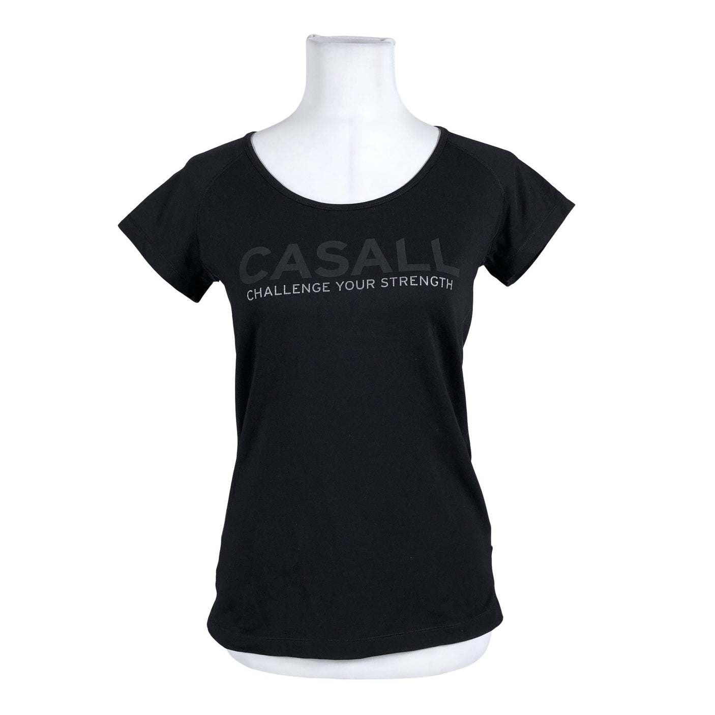 Unisex Casall - Sports shirt, short sleeve, size 38 - Black (1)