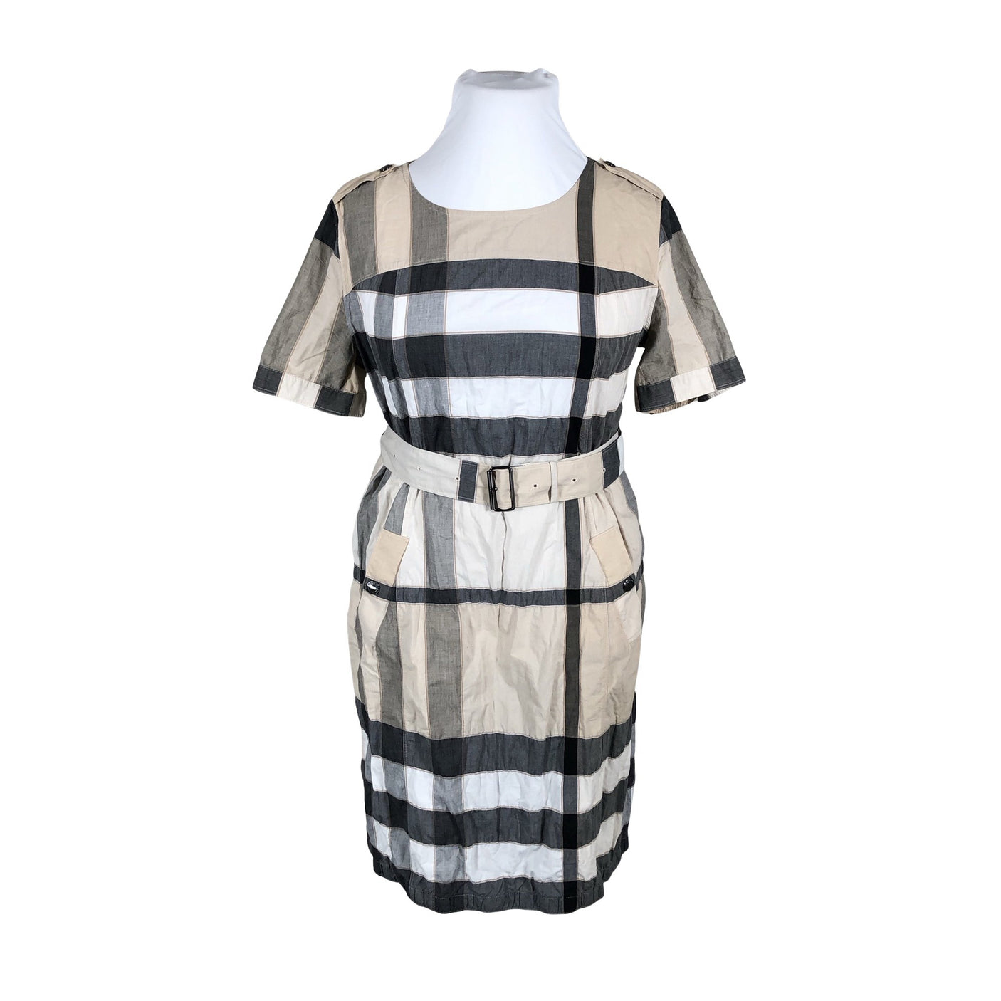 Unisex Burberry Brit - Dress, size 44 - Beige (1)