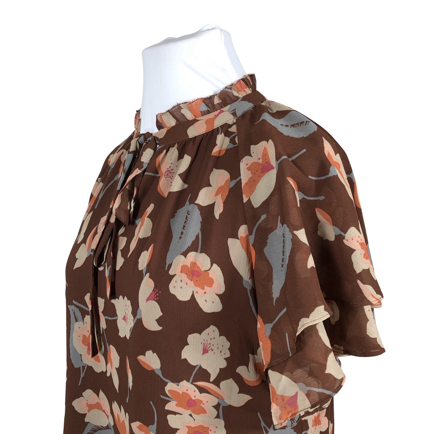Unisex Lauren Ralph Lauren - Short-sleeved blouse, size 42 - Brown (2)
