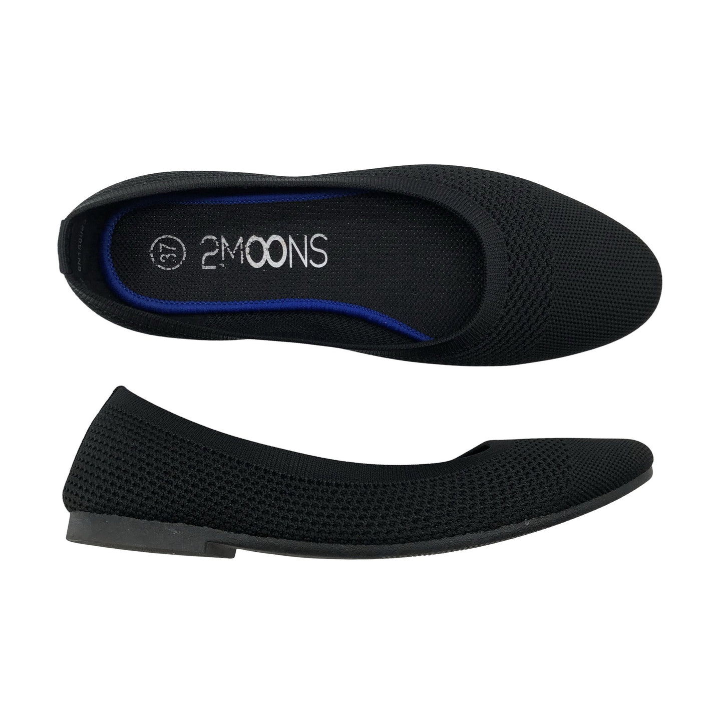 Unisex 2Moons - Ballerinas, size 37 - Black (1)