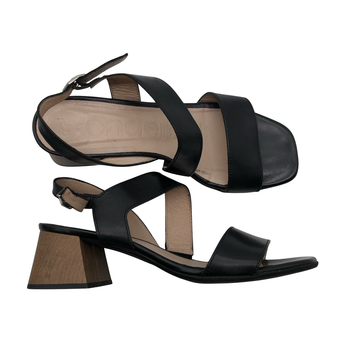 Unisex Wonders - Heeled sandals, size 38 - Black (1)