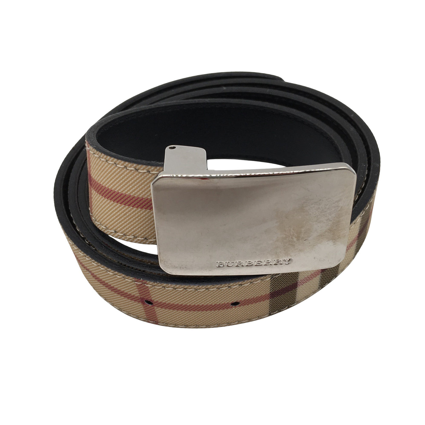 Unisex Burberry - Leather belt, size Ei kokoa - Beige (1)