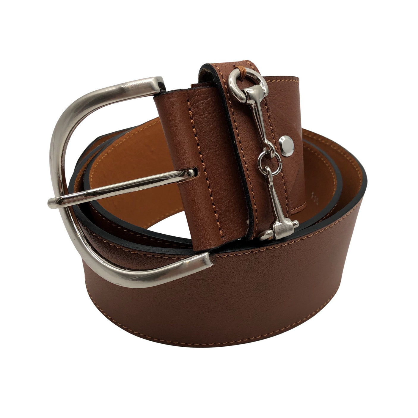 Unisex Renato Balestra - Leather belt, size Ei kokoa - Brown (1)