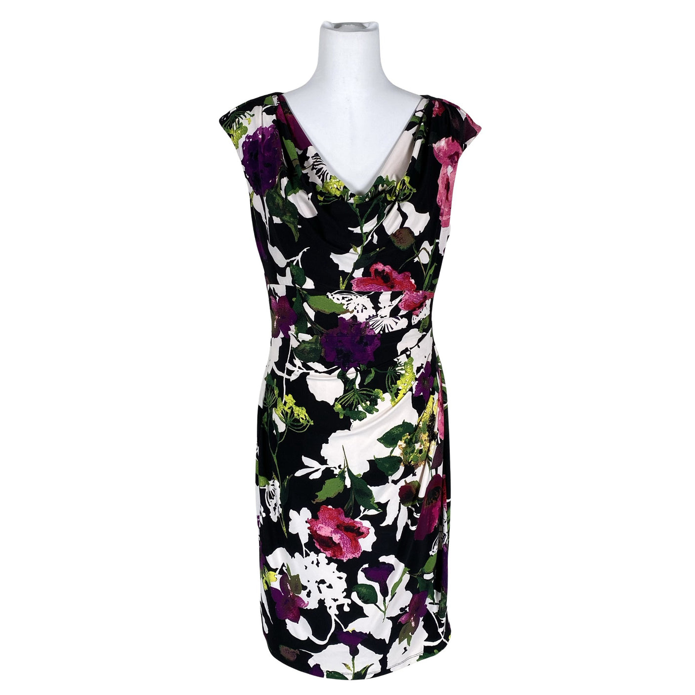 Unisex Lauren Ralph Lauren - Schiffon dress, size 38 - Black (1)