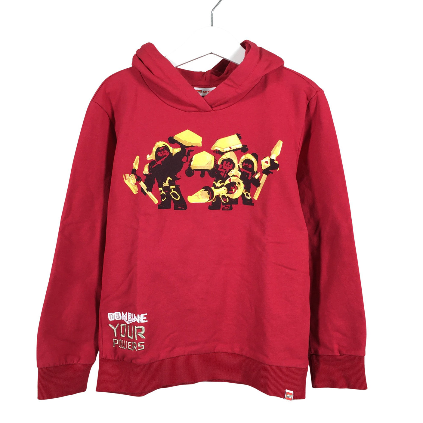 Unisex Lego - Hoodie, size 116 - 122 - Red (1)