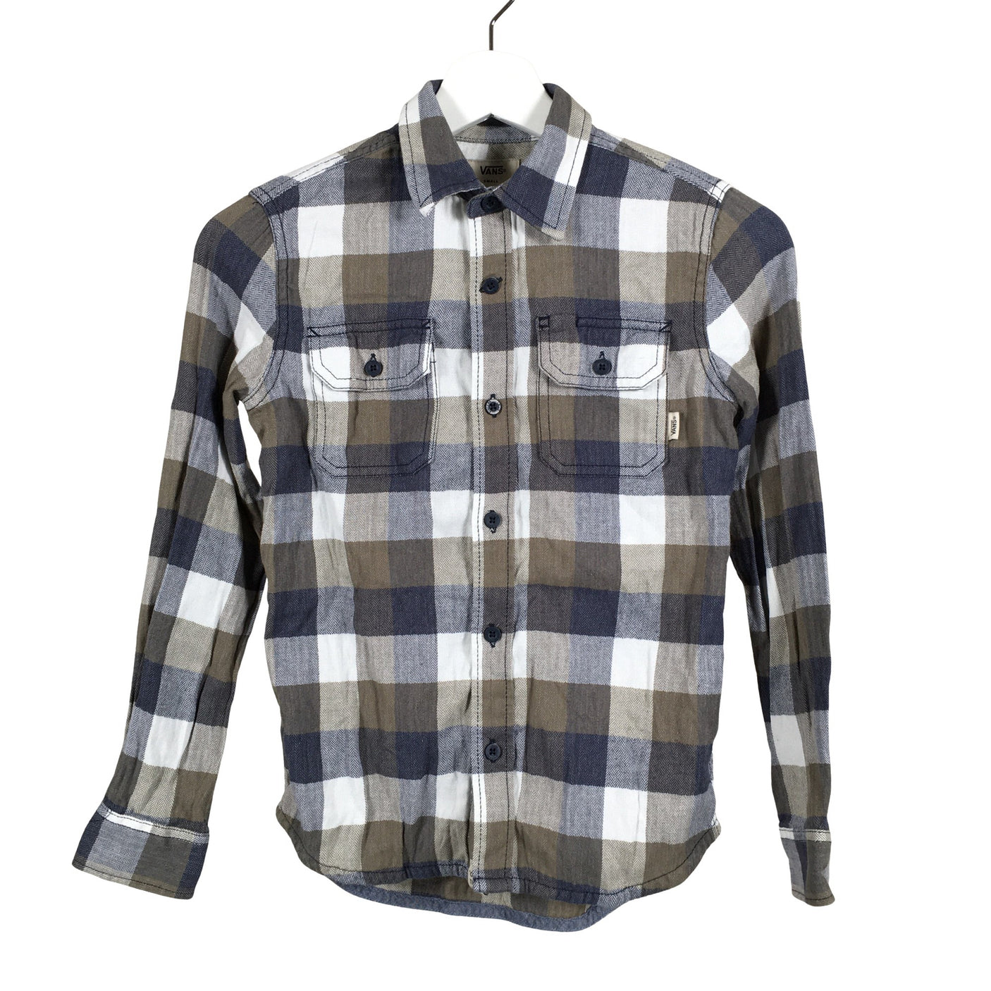 Unisex Vans - Collared shirt, size 146 - 152 - Green (1)