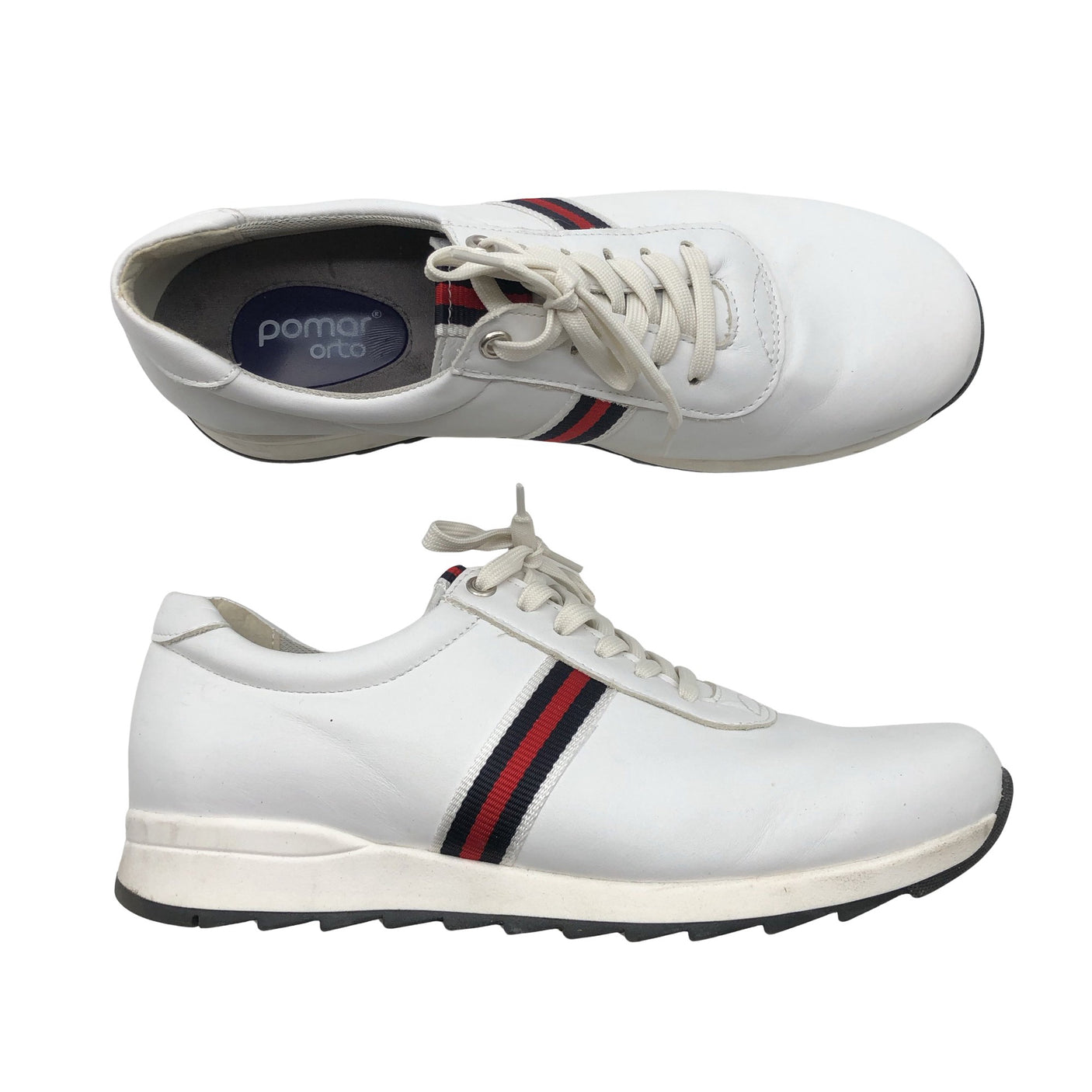 Unisex Pomar - Casual sneakers, size 45 - White (1)