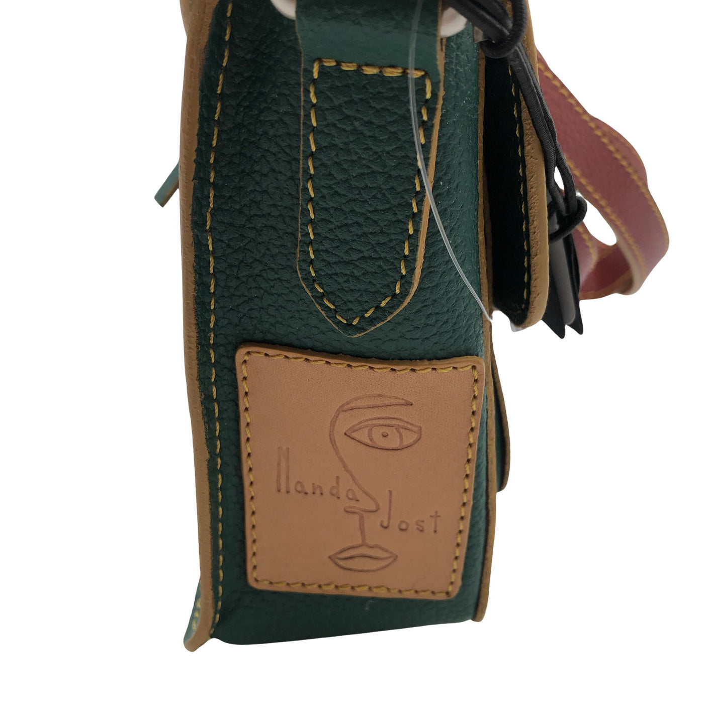 Unisex JOST - Shoulder bag, size Midi - Green (3)