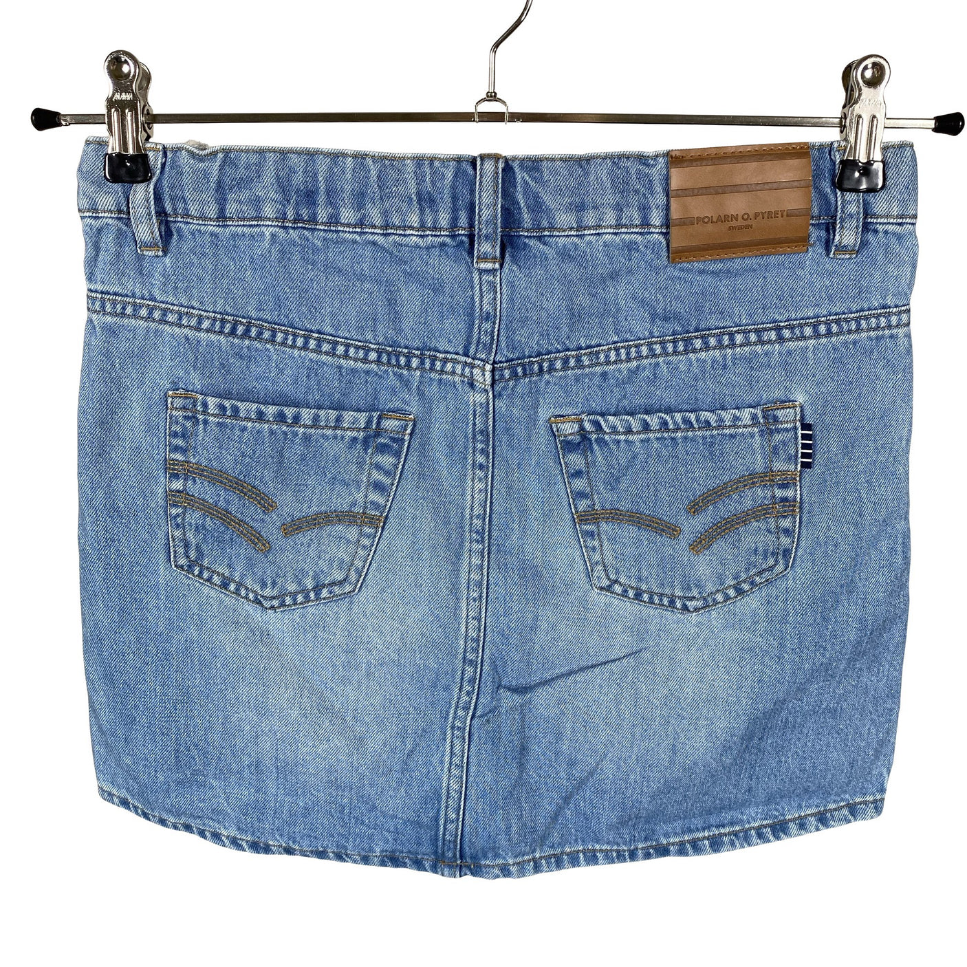 Unisex Polarn O. Pyret - Denim skirt, size 146 - 152 - Light pink (2)