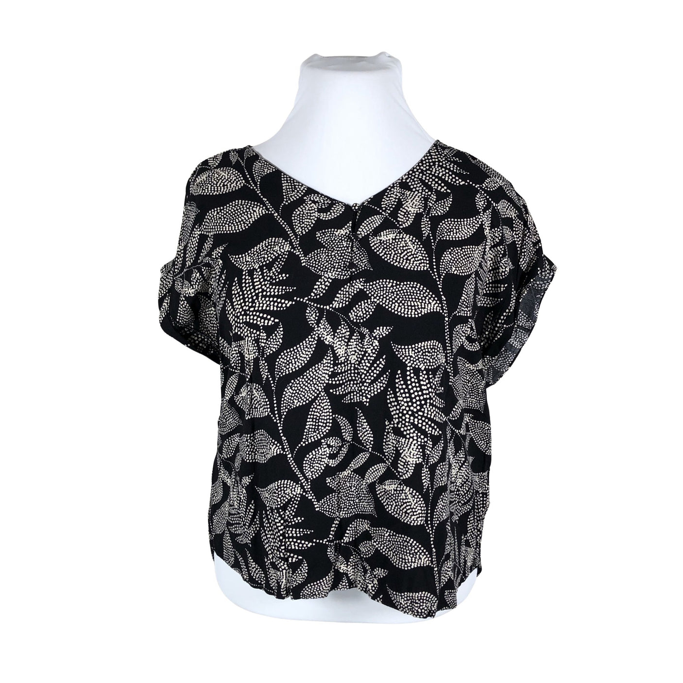Unisex Fransa - Short-sleeved blouse, size 44 - Black (1)