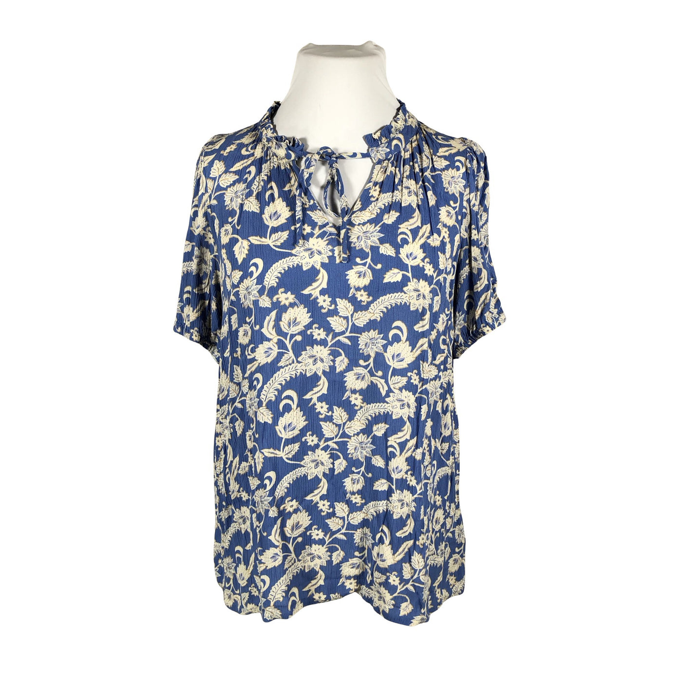 Unisex Kaffe - Short-sleeved blouse, size 46 - Blue (1)