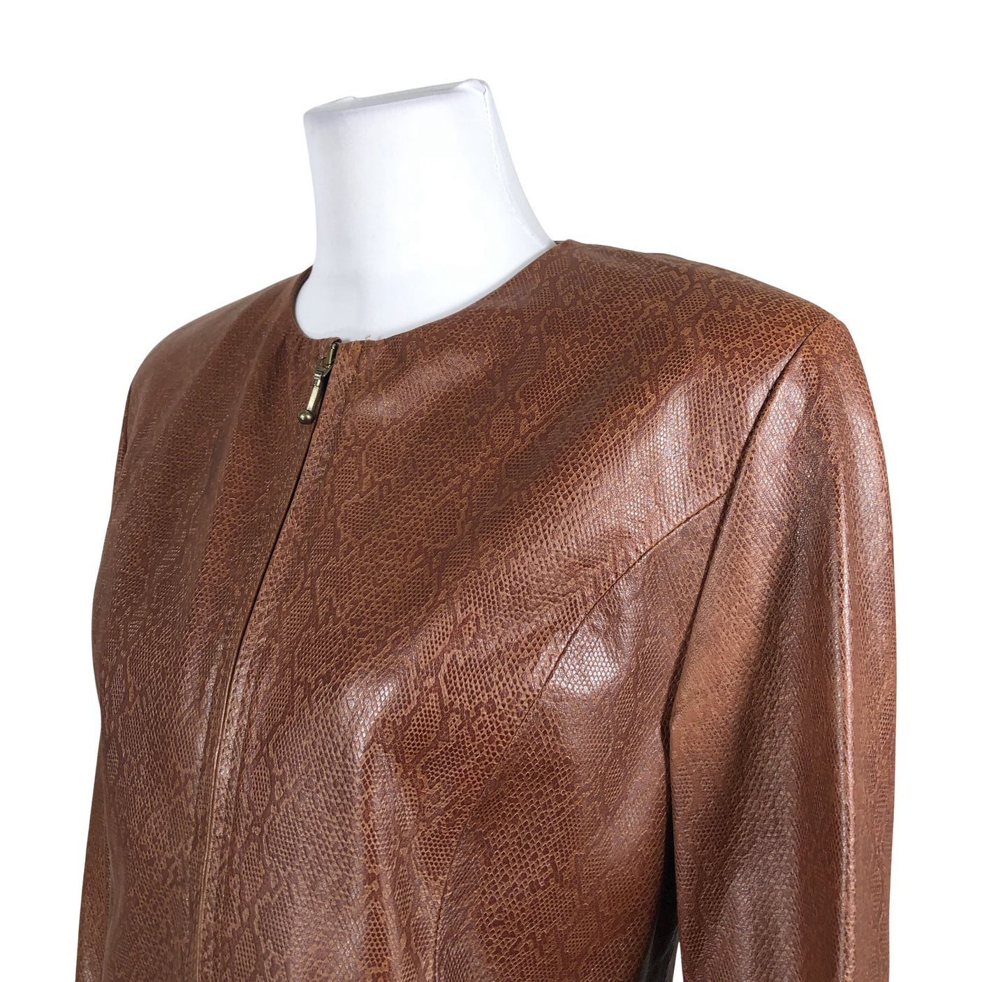Unisex Friitala - Leather jacket, size 40 - Brown (2)