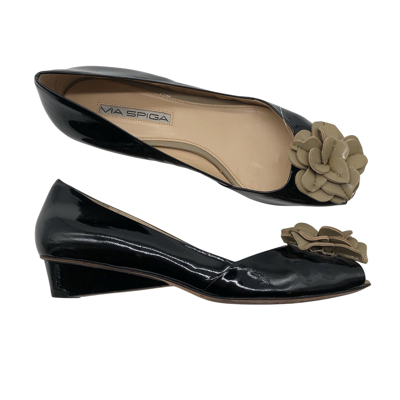 Unisex Via Spiga - Wedge heel shoes, size 42 - Black (1)