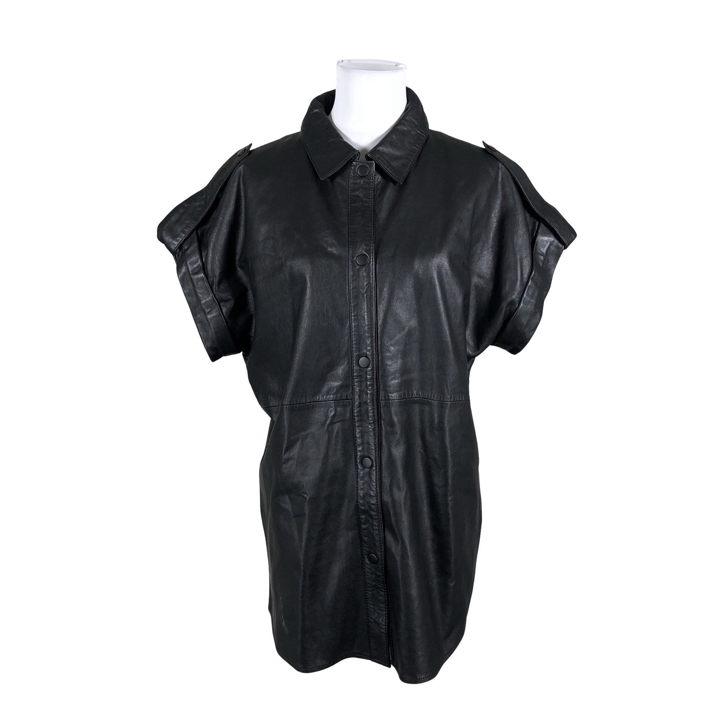 Unisex Goosecraft - Leather jacket, size 34 - Black (1)