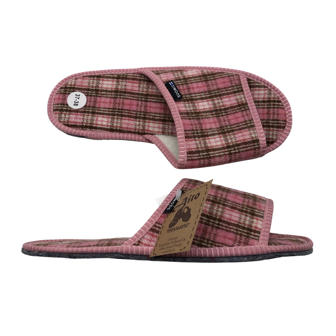 Unisex Reino&Aino - Indoor slippers, size 38 - Light pink (1)