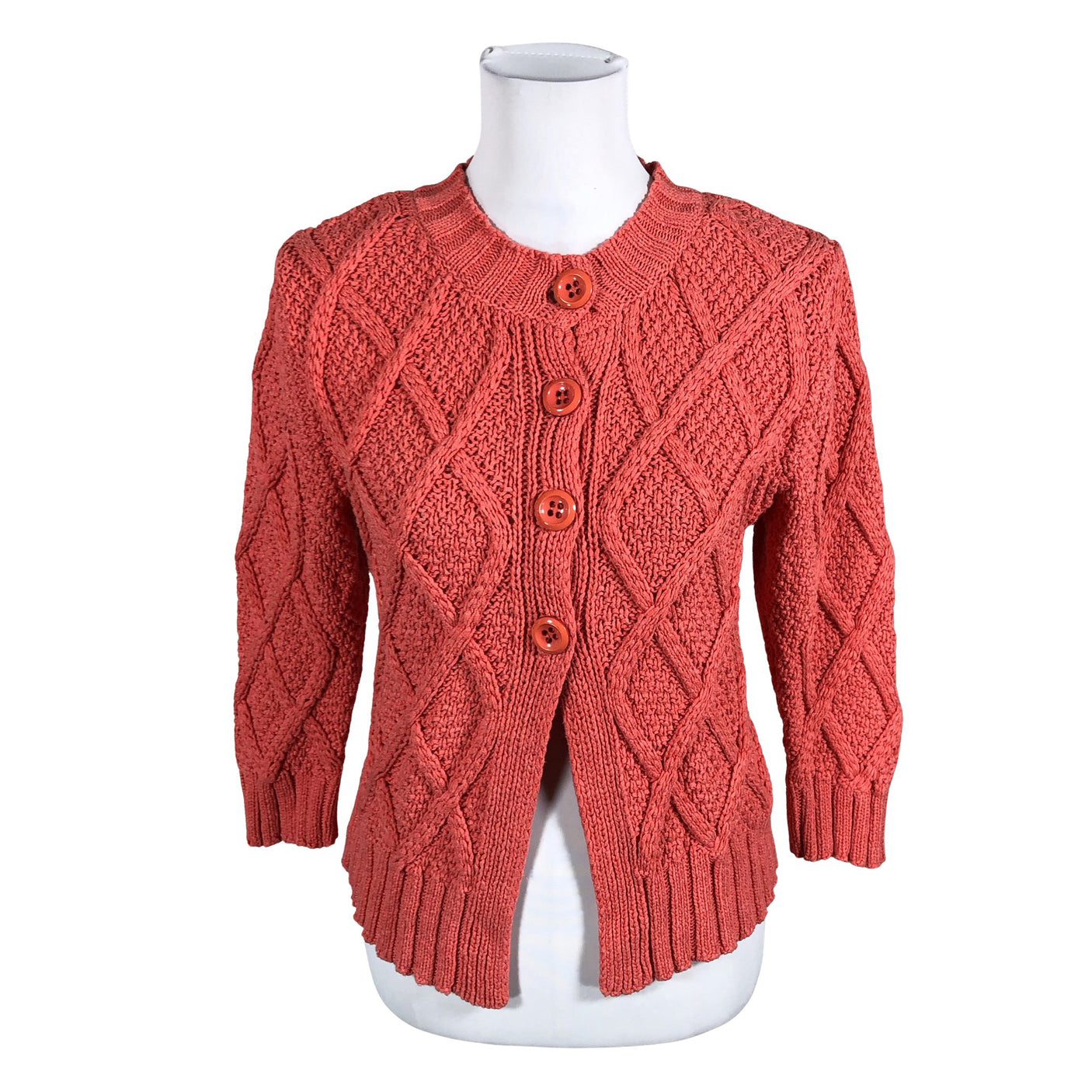 Unisex Olsen - Cardigan, size 36 - Orange (1)