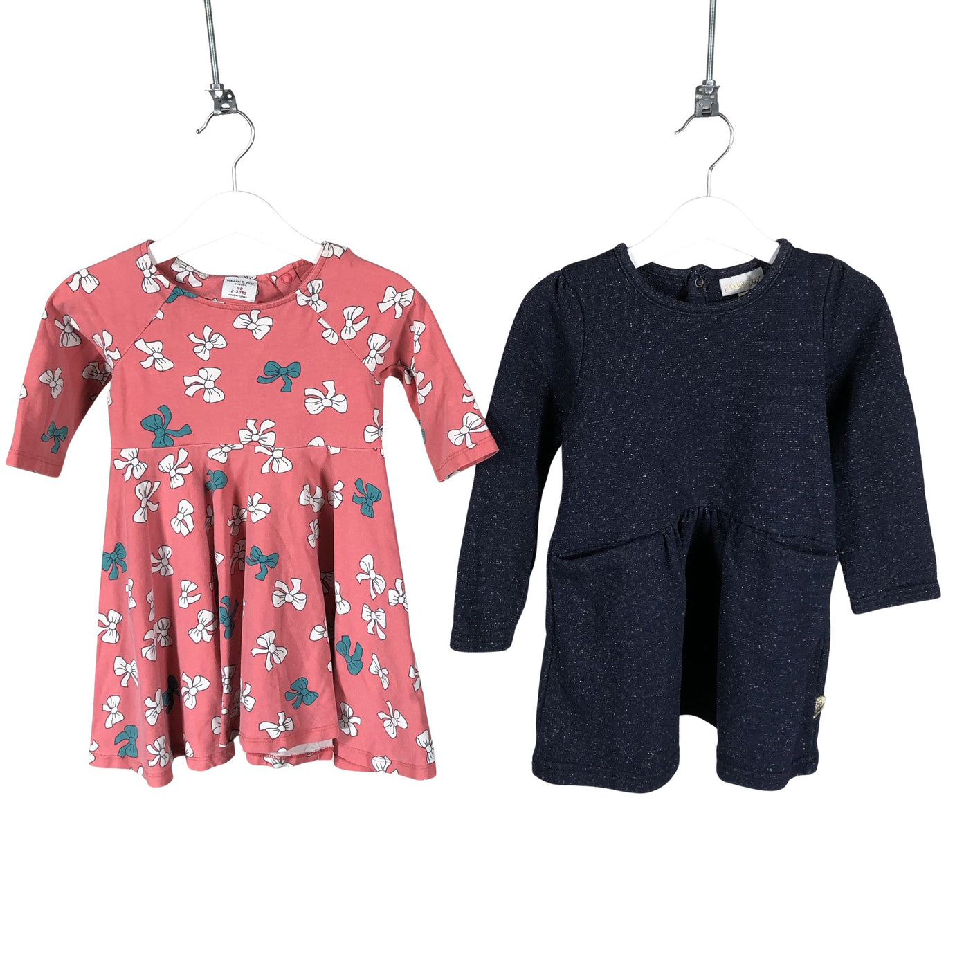 Unisex Polarn O. Pyret - Tricot dress, size 92 - 98 - Pink (1)