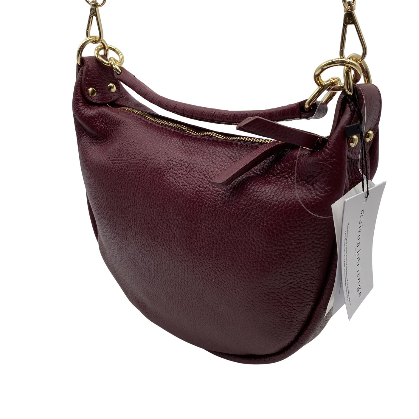 Unisex Maison Héritage - Handbag, size Mini - Wine red (2)