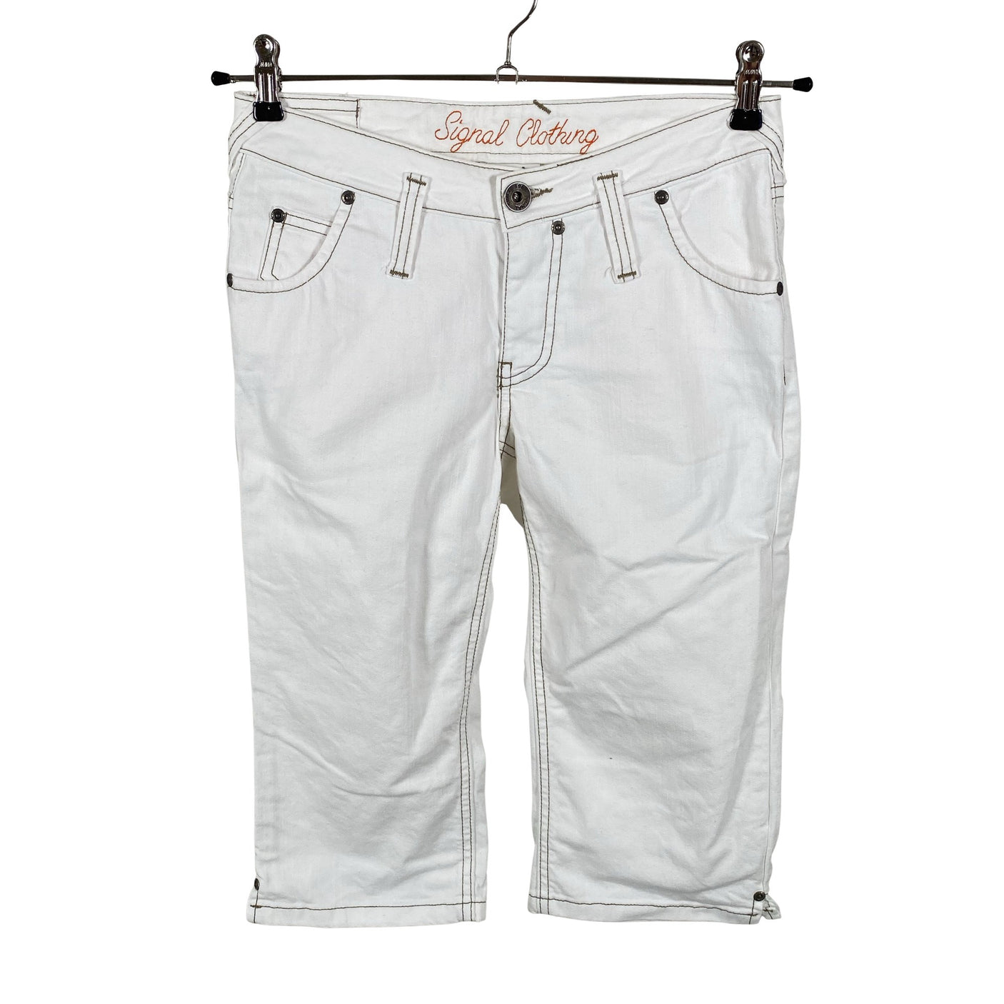 Unisex Signal - Capri jeans, size 34 - White (1)
