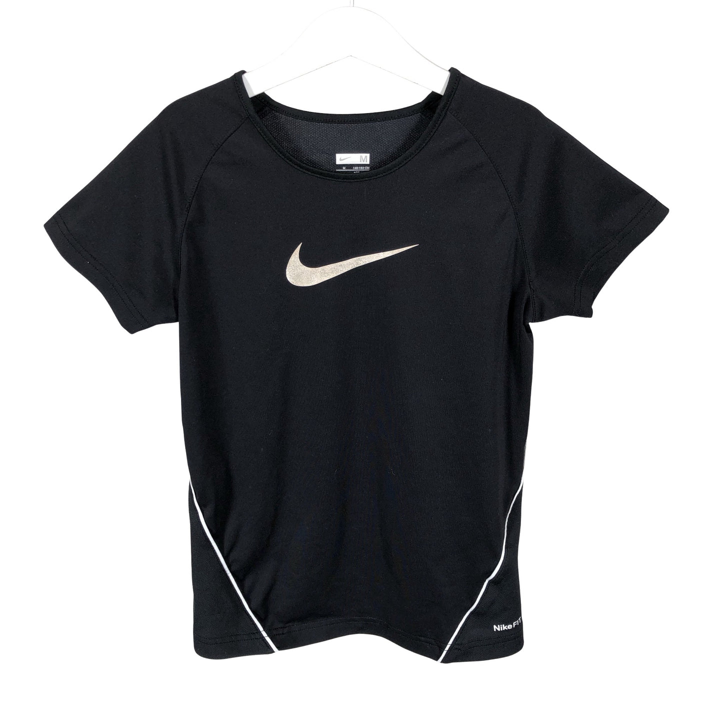 Unisex Nike - Sports shirt, short sleeve, size 146 - 152 - Black (1)