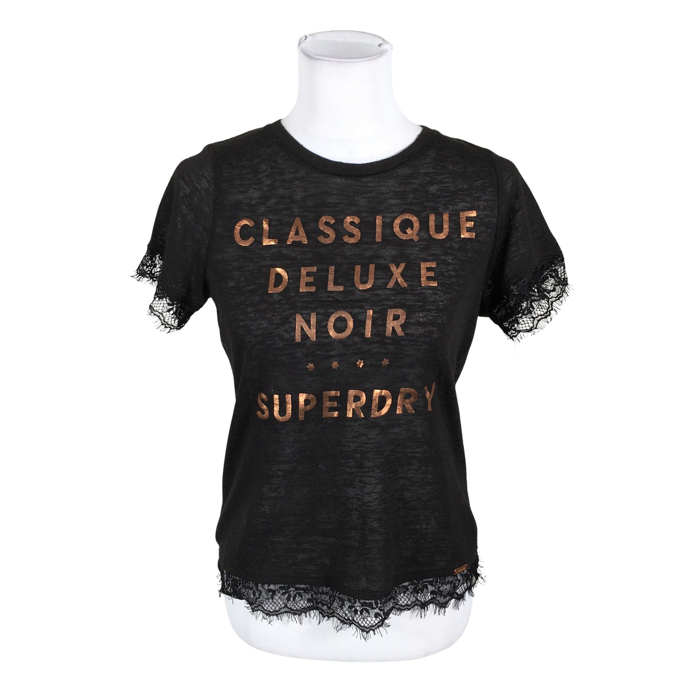 Unisex Superdry - T-shirt, size 38 - Black (1)