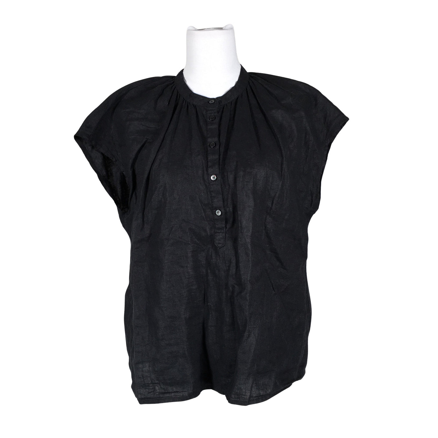 Unisex The Masai - Short-sleeved blouse, size 38 - Black (1)