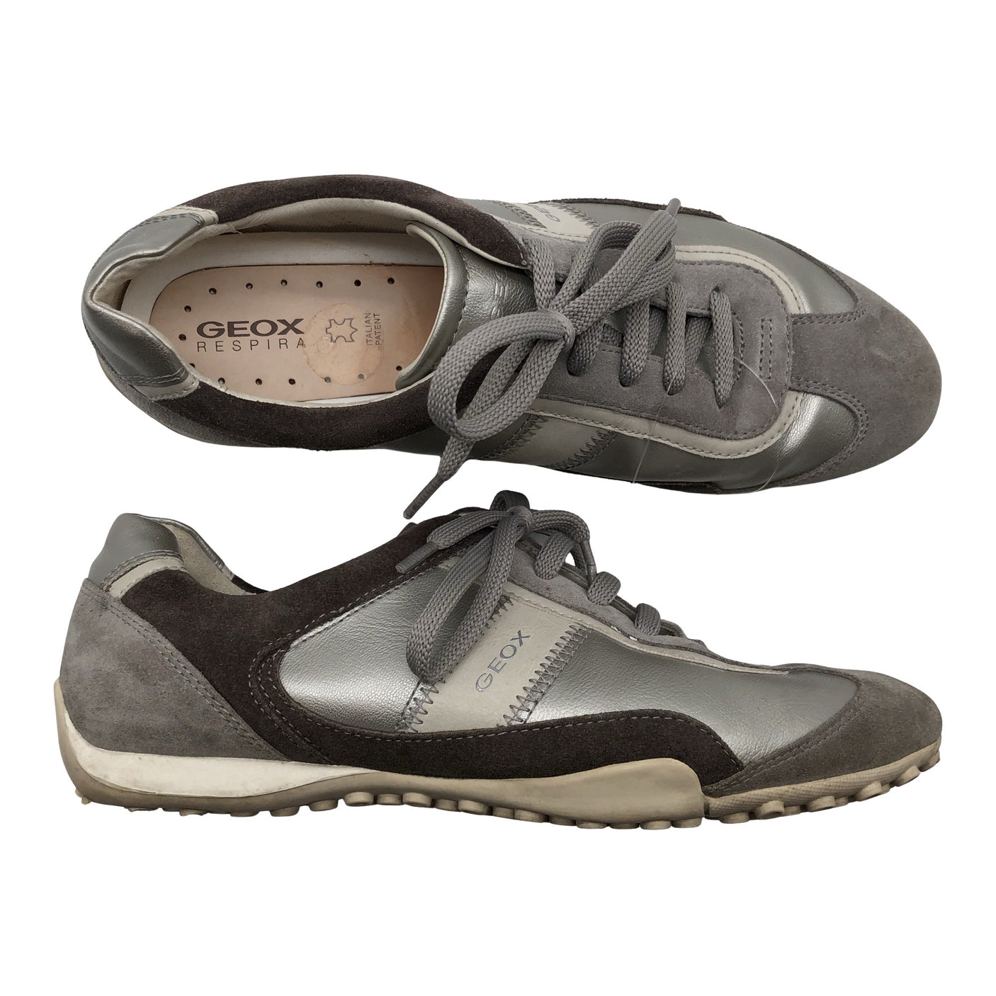 Unisex Geox - Casual sneakers, size 40 - Silver (1)