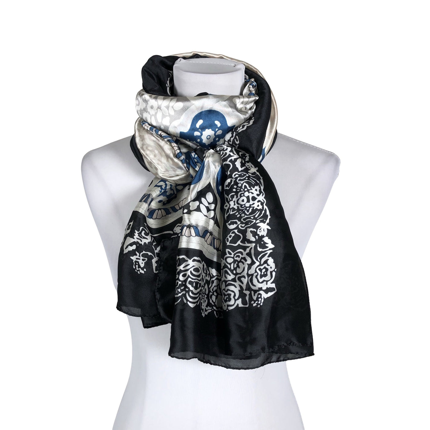 Unisex Dansk Smykkekunst - Scarf, size Maxi - Black (1)