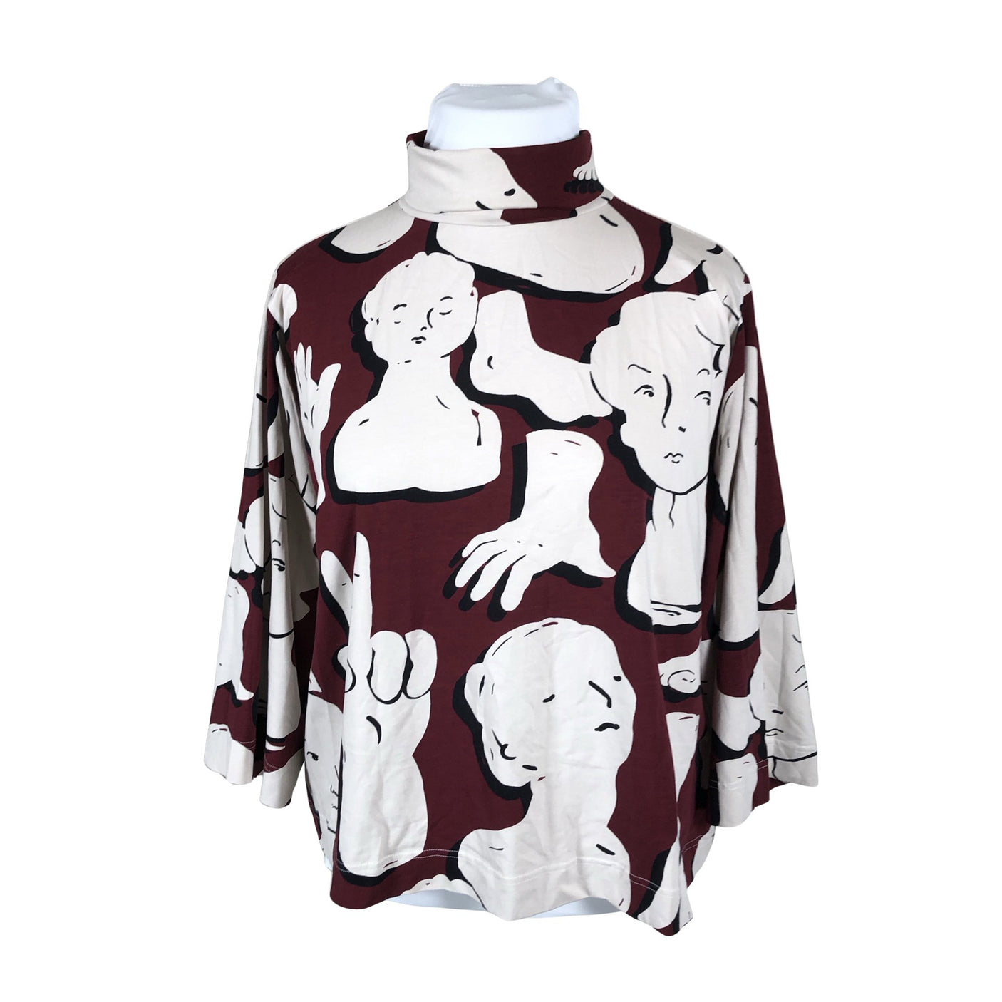Unisex Papu - Tricot shirt, size 42 - Wine red (1)