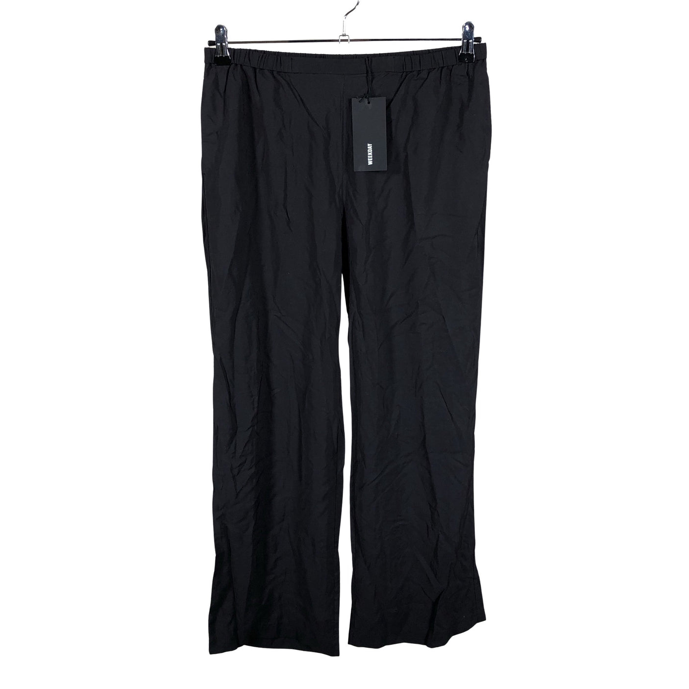 Unisex Weekday - Schiffon trousers, size 38 - Black (1)
