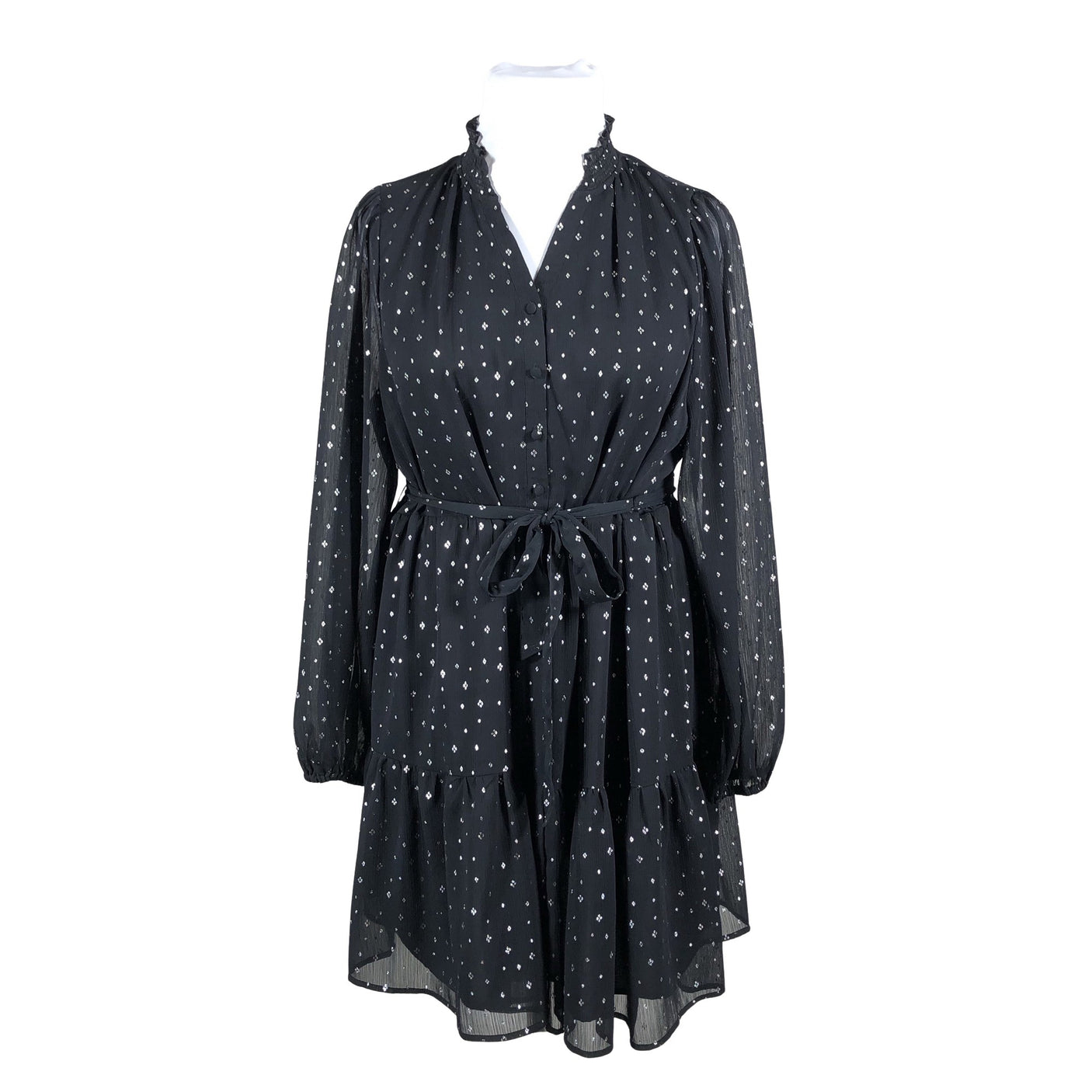Unisex Marks&Spencer - Schiffon dress, size 46 - Black (1)