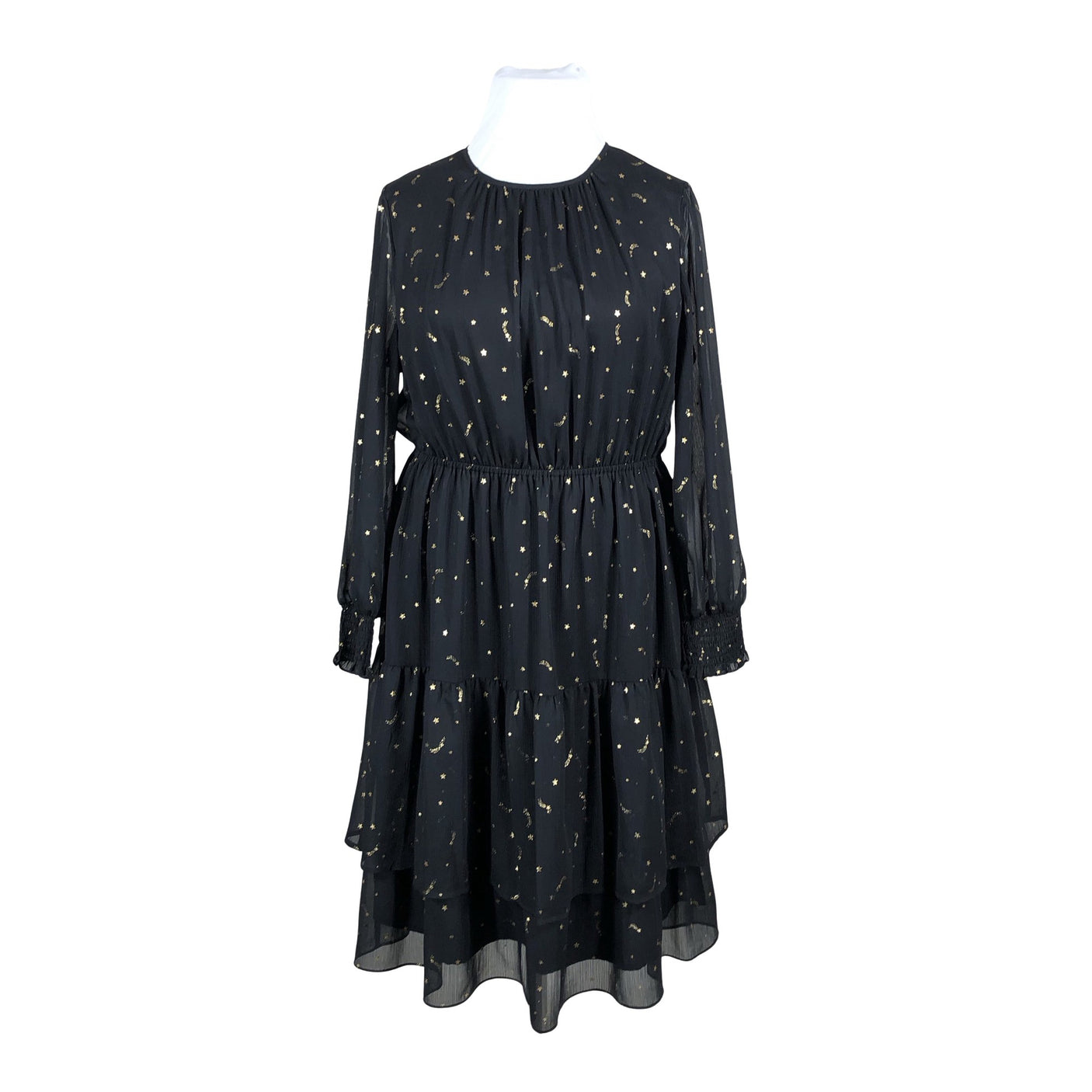 Unisex Marks&Spencer - Schiffon dress, size 46 - Black (1)