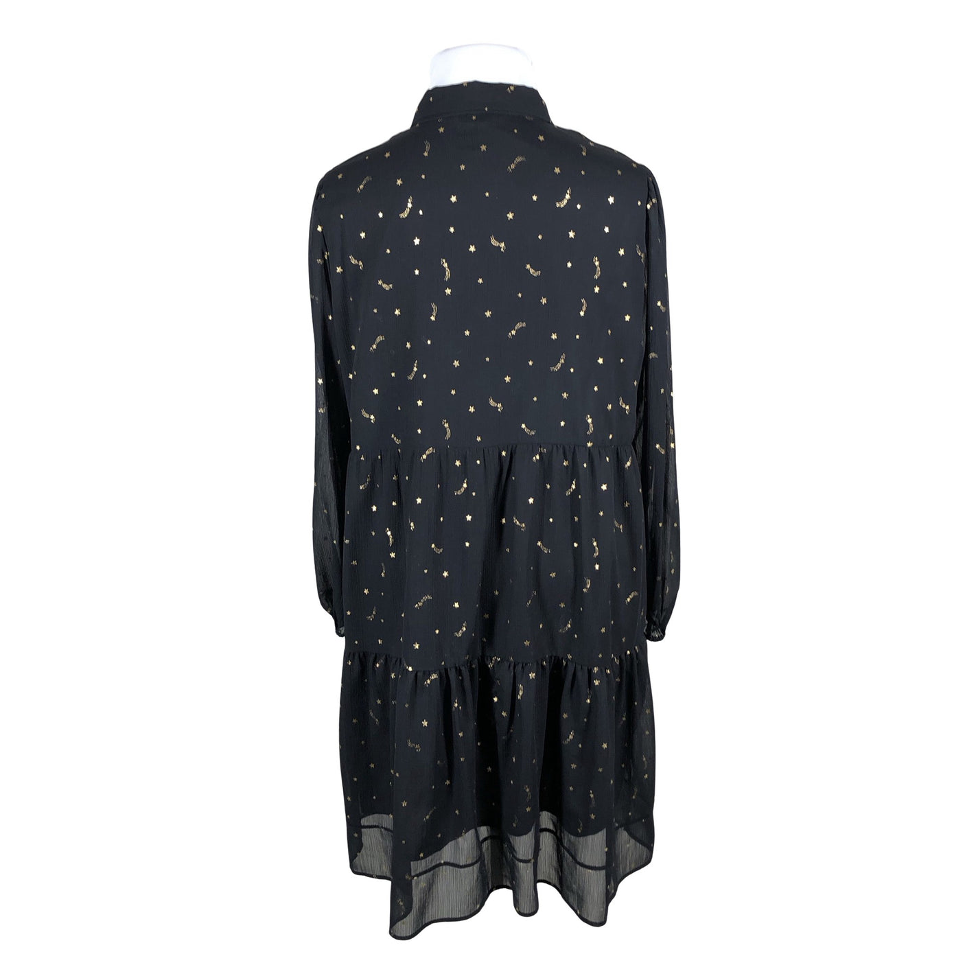 Unisex Marks&Spencer - Schiffon dress, size 46 - Black (2)
