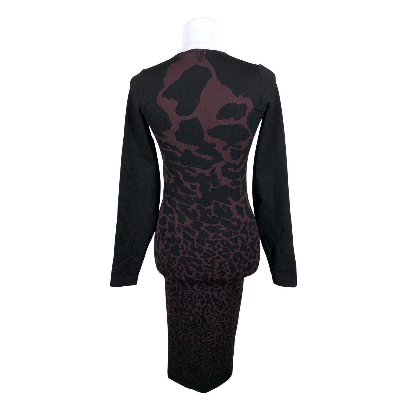 Unisex Wolford - Tricot dress, size 34 - Wine red (2)