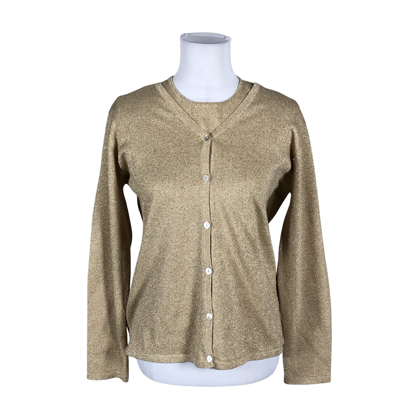 Unisex Global - Cardigan, size 40 - Gold (1)