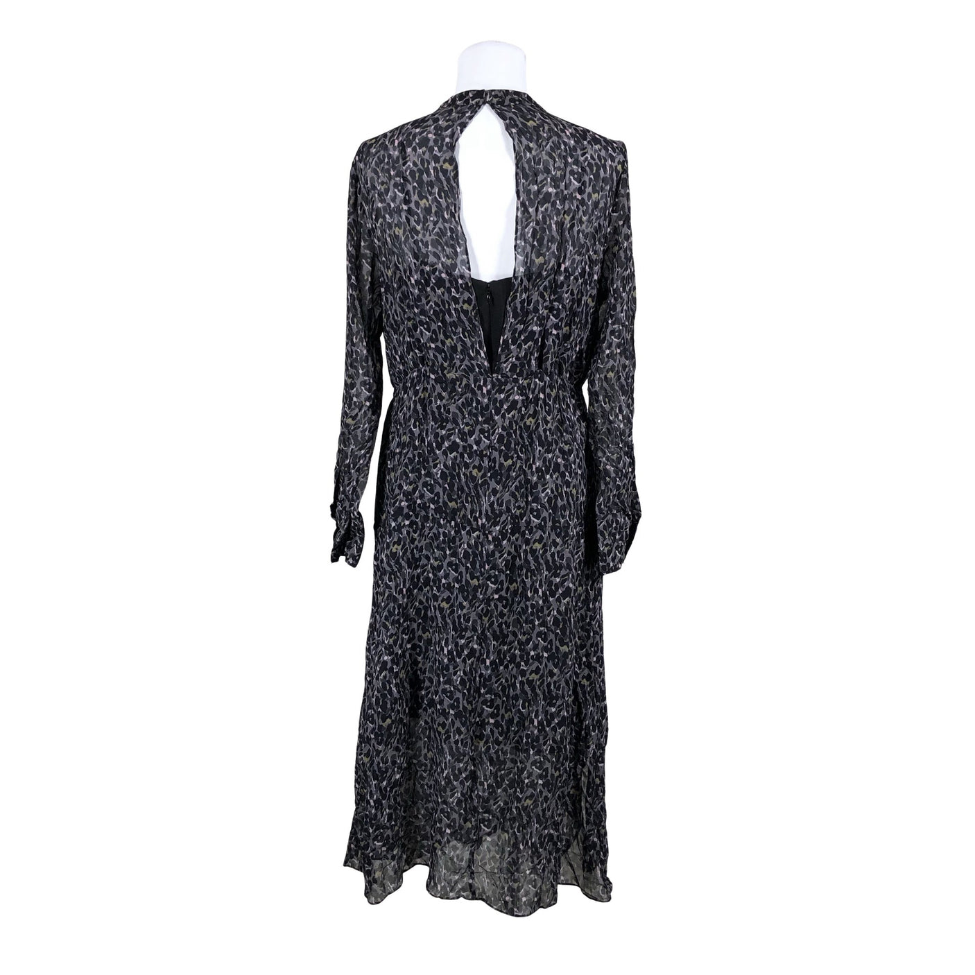 Unisex All Saints - Schiffon dress, size 40 - Gray (2)