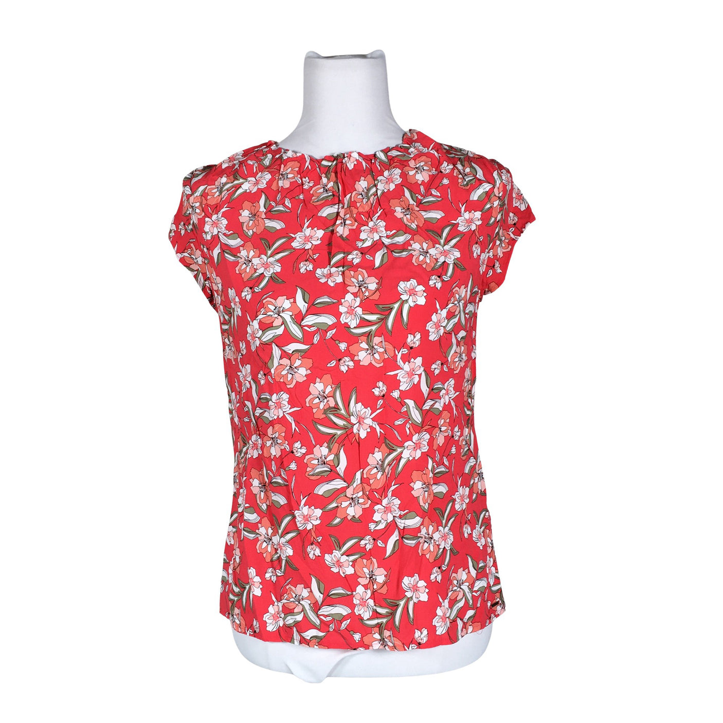 Unisex Taifun - Short-sleeved blouse, size 36 - Red (1)