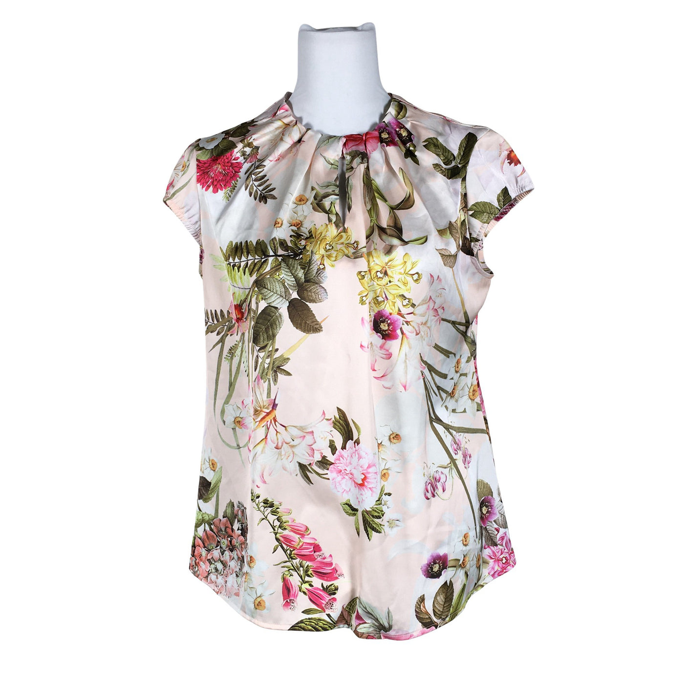 Unisex Comma - Short-sleeved blouse, size 38 - Light pink (1)
