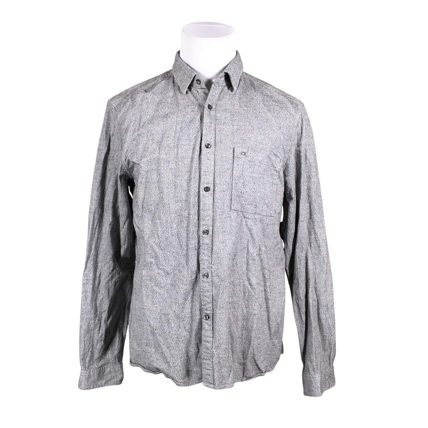 Unisex Calvin Klein - Collared shirt, size L - Gray (1)