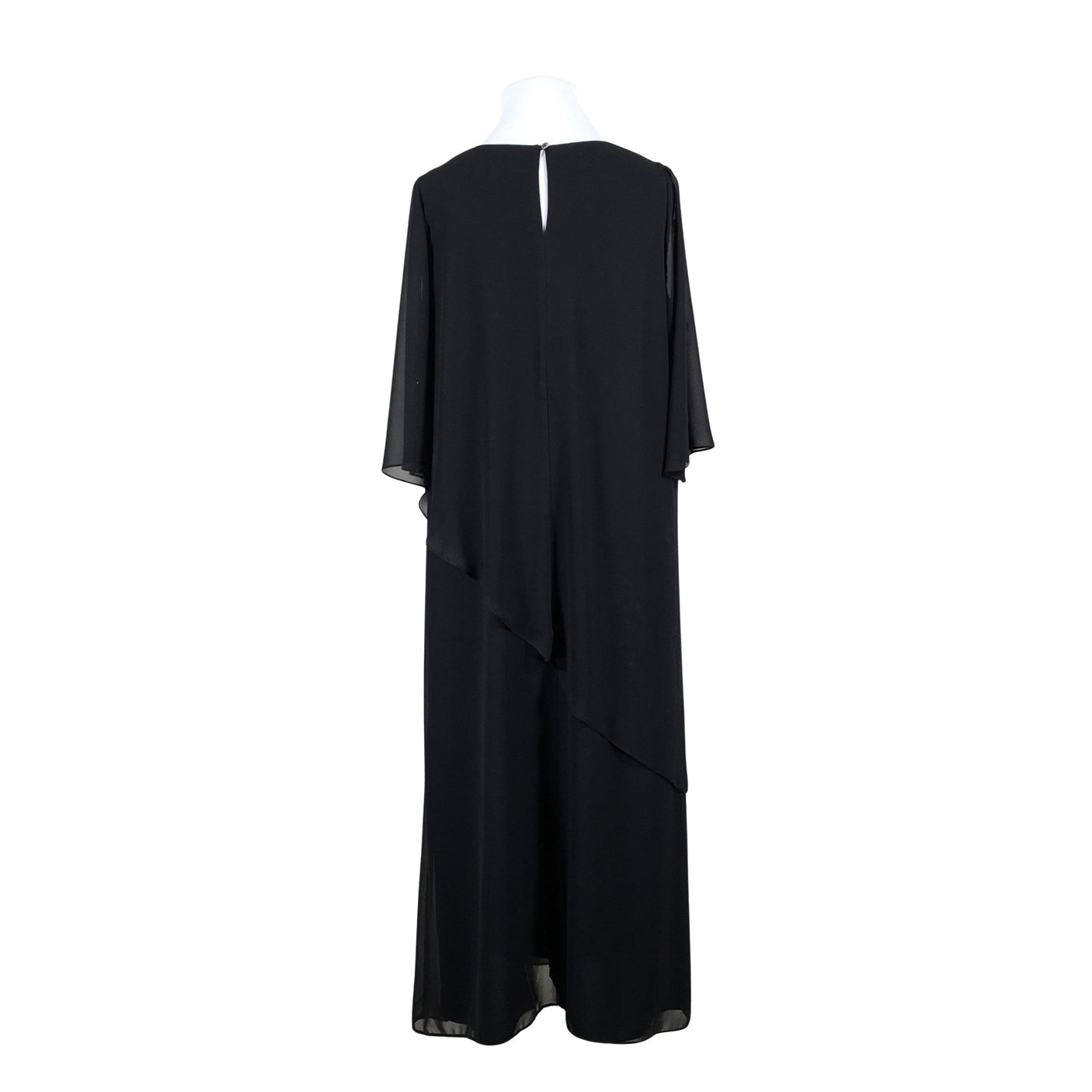 Unisex Elinette - Schiffon dress, size 48 - Black (2)