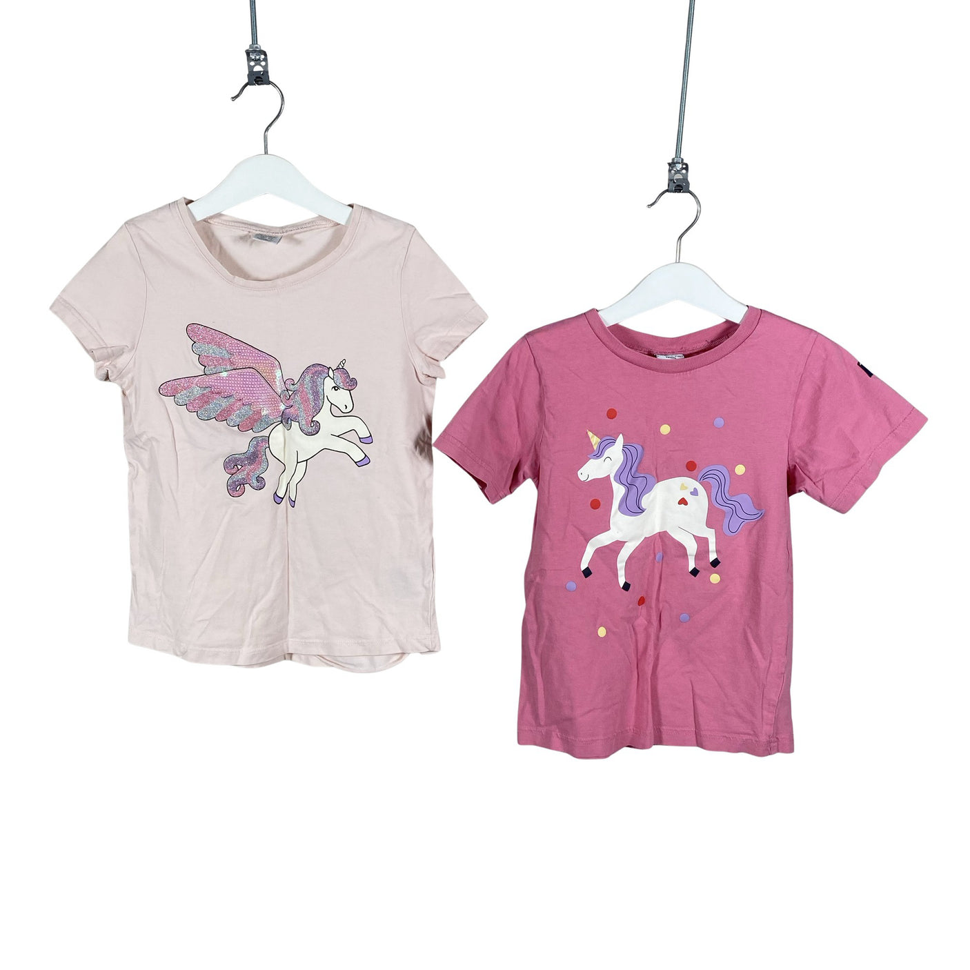 Unisex Lindex - T-shirt, size 122 - 128 - Light pink (1)