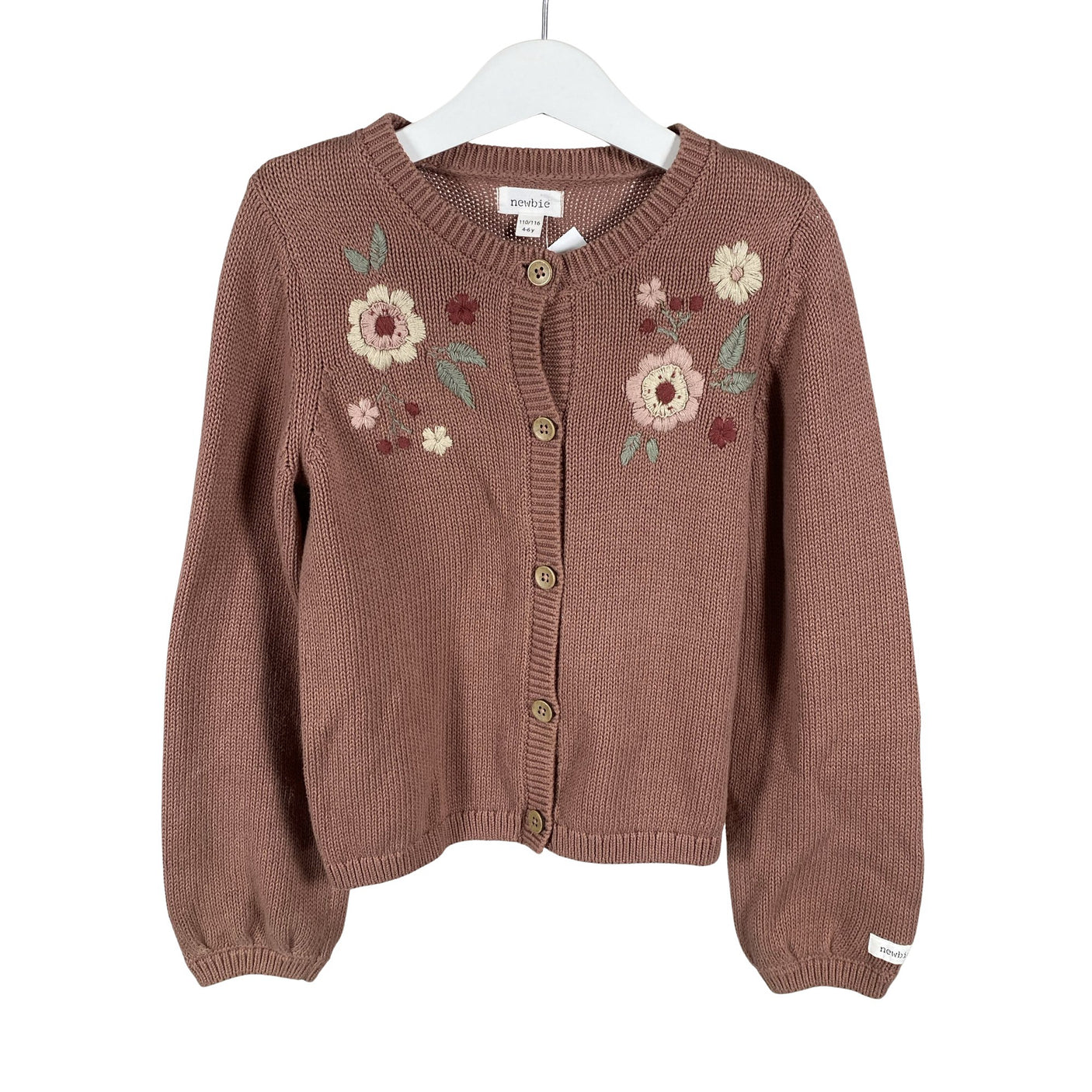 Unisex Newbie - Cardigan, size 110 - 116 - Light pink (1)