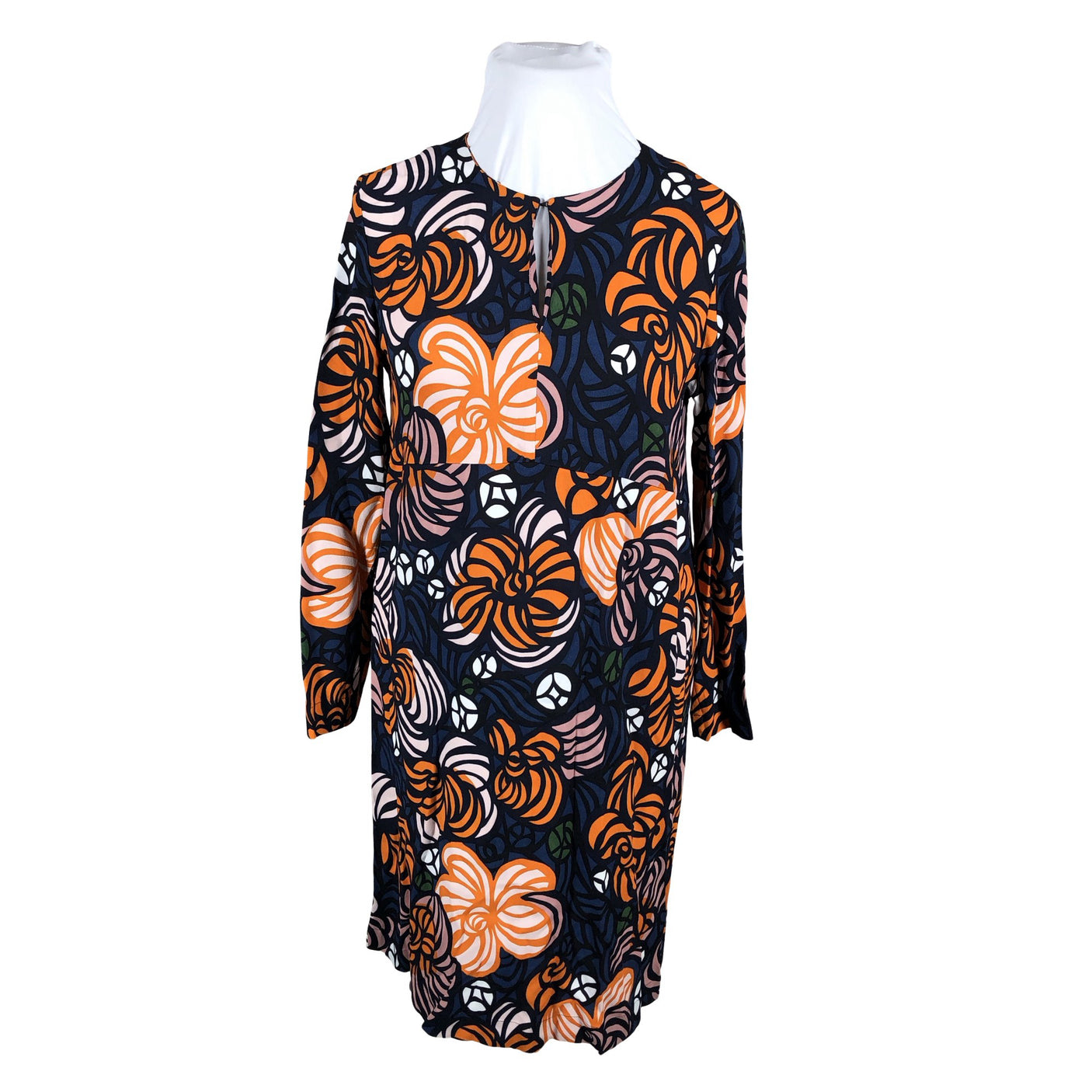 Unisex Marimekko - Schiffon dress, size 46 - Orange (1)