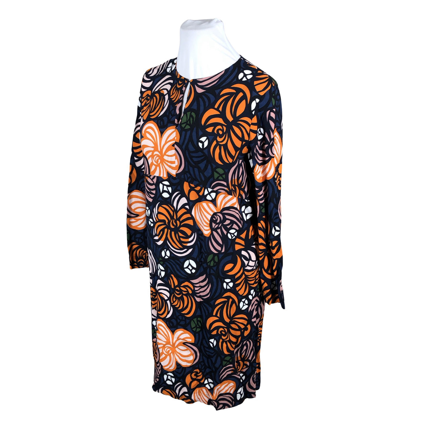 Unisex Marimekko - Schiffon dress, size 46 - Orange (3)