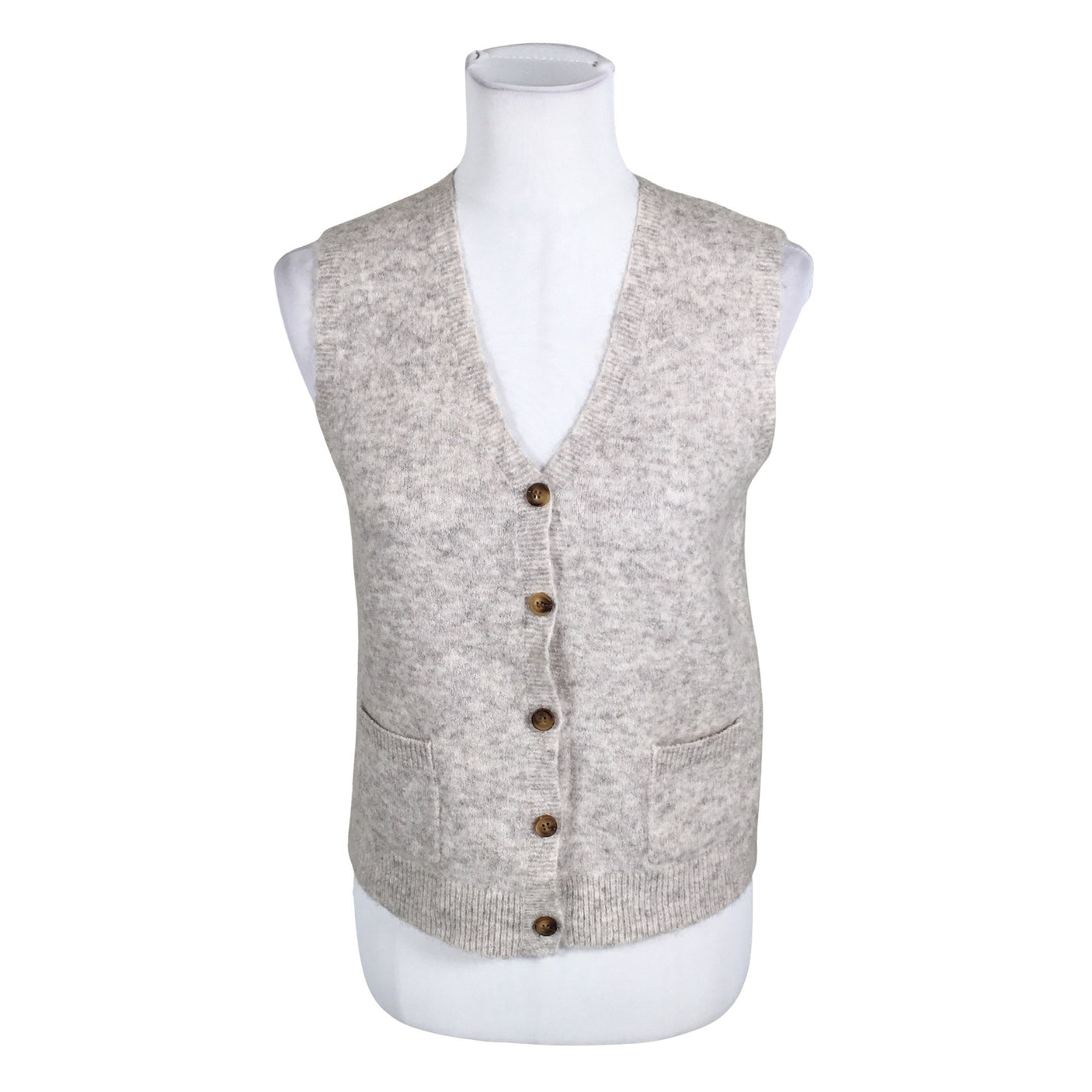 Unisex JcSophie - Knit vest, size 38 - Gray (1)