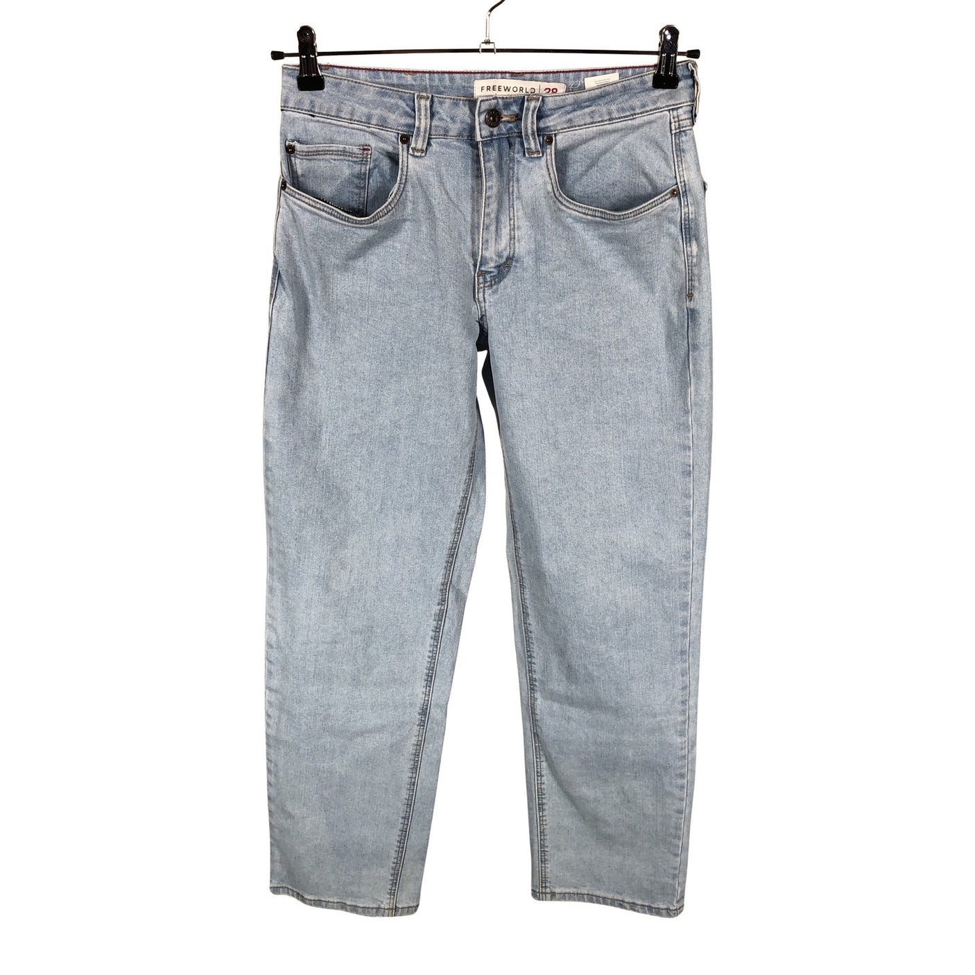 Unisex Free World - Jeans, size W28 - Light blue (1)