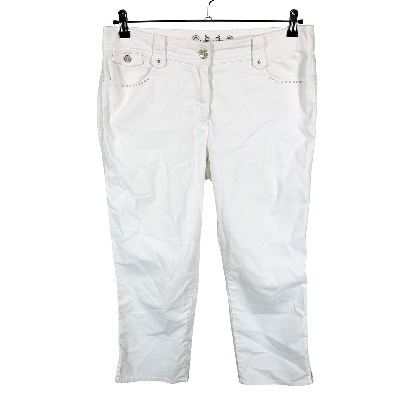 Unisex Gerry Weber - Capri jeans, size 42 - White (1)